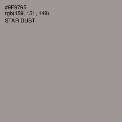 #9F9795 - Star Dust Color Image