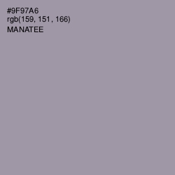 #9F97A6 - Manatee Color Image