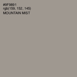 #9F9891 - Mountain Mist Color Image