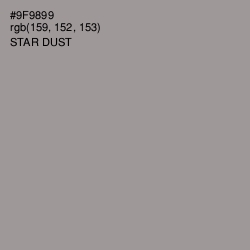#9F9899 - Star Dust Color Image