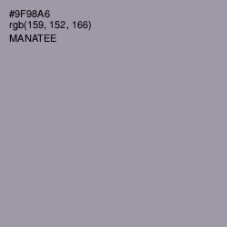 #9F98A6 - Manatee Color Image