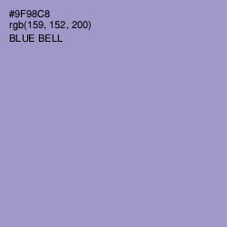 #9F98C8 - Blue Bell Color Image
