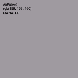 #9F99A0 - Manatee Color Image