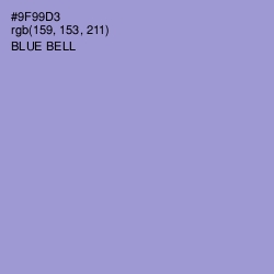 #9F99D3 - Blue Bell Color Image