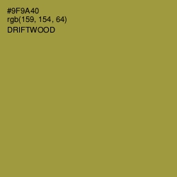 #9F9A40 - Driftwood Color Image