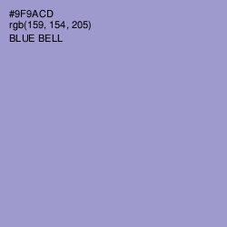 #9F9ACD - Blue Bell Color Image