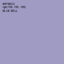 #9F9BC3 - Blue Bell Color Image