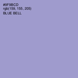#9F9BCD - Blue Bell Color Image
