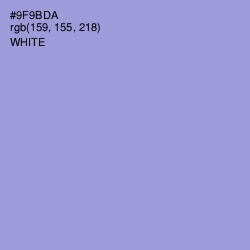 #9F9BDA - Blue Bell Color Image