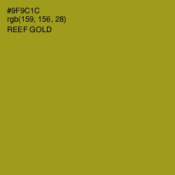 #9F9C1C - Reef Gold Color Image