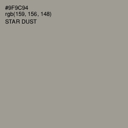 #9F9C94 - Star Dust Color Image