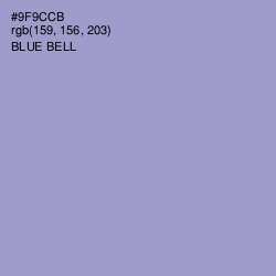 #9F9CCB - Blue Bell Color Image