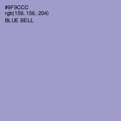 #9F9CCC - Blue Bell Color Image