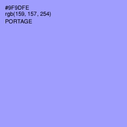 #9F9DFE - Portage Color Image
