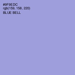 #9F9EDC - Blue Bell Color Image