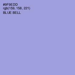 #9F9EDD - Blue Bell Color Image