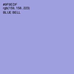#9F9EDF - Blue Bell Color Image