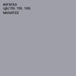 #9F9FA9 - Manatee Color Image