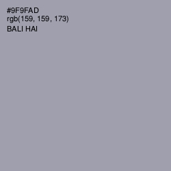 #9F9FAD - Bali Hai Color Image