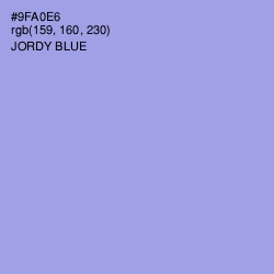 #9FA0E6 - Jordy Blue Color Image