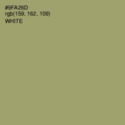 #9FA26D - Olivine Color Image