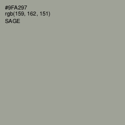 #9FA297 - Sage Color Image