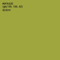 #9FA63E - Sushi Color Image