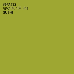 #9FA733 - Sushi Color Image