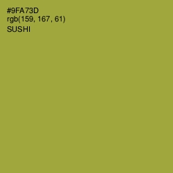 #9FA73D - Sushi Color Image