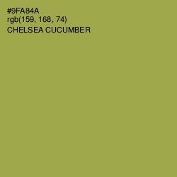 #9FA84A - Chelsea Cucumber Color Image