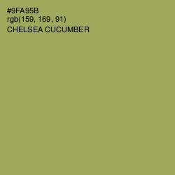 #9FA95B - Chelsea Cucumber Color Image