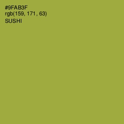 #9FAB3F - Sushi Color Image