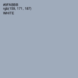 #9FABBB - Gull Gray Color Image