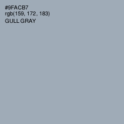 #9FACB7 - Gull Gray Color Image