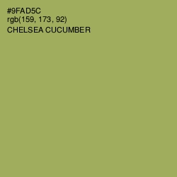 #9FAD5C - Chelsea Cucumber Color Image