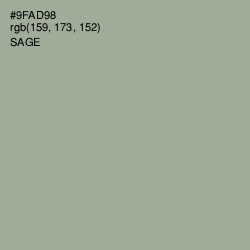 #9FAD98 - Sage Color Image