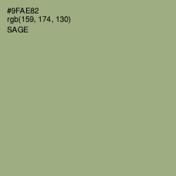 #9FAE82 - Sage Color Image