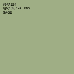 #9FAE84 - Sage Color Image
