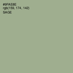 #9FAE8E - Sage Color Image