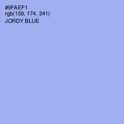 #9FAEF1 - Jordy Blue Color Image