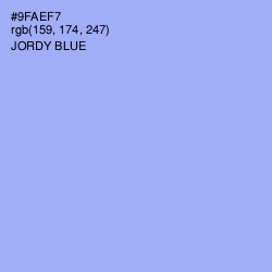 #9FAEF7 - Jordy Blue Color Image
