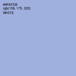 #9FAFDE - Rock Blue Color Image