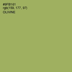 #9FB161 - Olivine Color Image