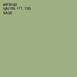 #9FB182 - Sage Color Image