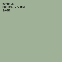 #9FB196 - Sage Color Image