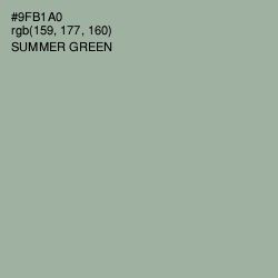 #9FB1A0 - Summer Green Color Image