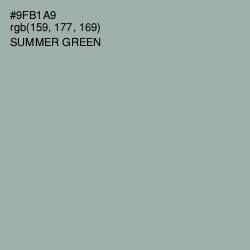 #9FB1A9 - Summer Green Color Image