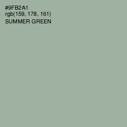 #9FB2A1 - Summer Green Color Image