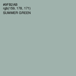 #9FB2AB - Summer Green Color Image