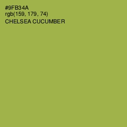 #9FB34A - Chelsea Cucumber Color Image